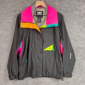 Vintage Helly Hansen Windbreaker Jacket Color Block 90s Retro Mens M